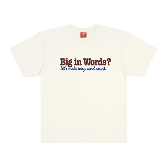 Pass The Peas Big in Words T-Shirt