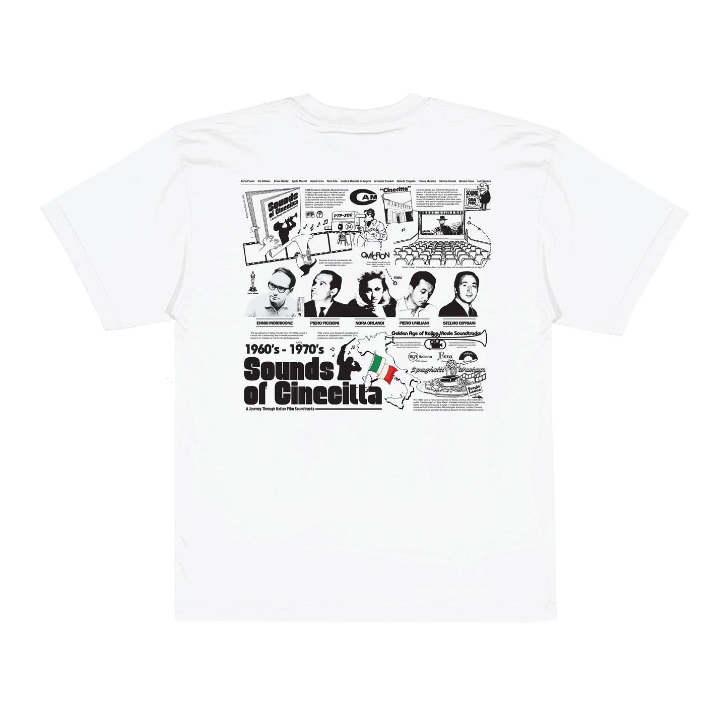 Pass The Peas Sounds of Cinecitta T-Shirt