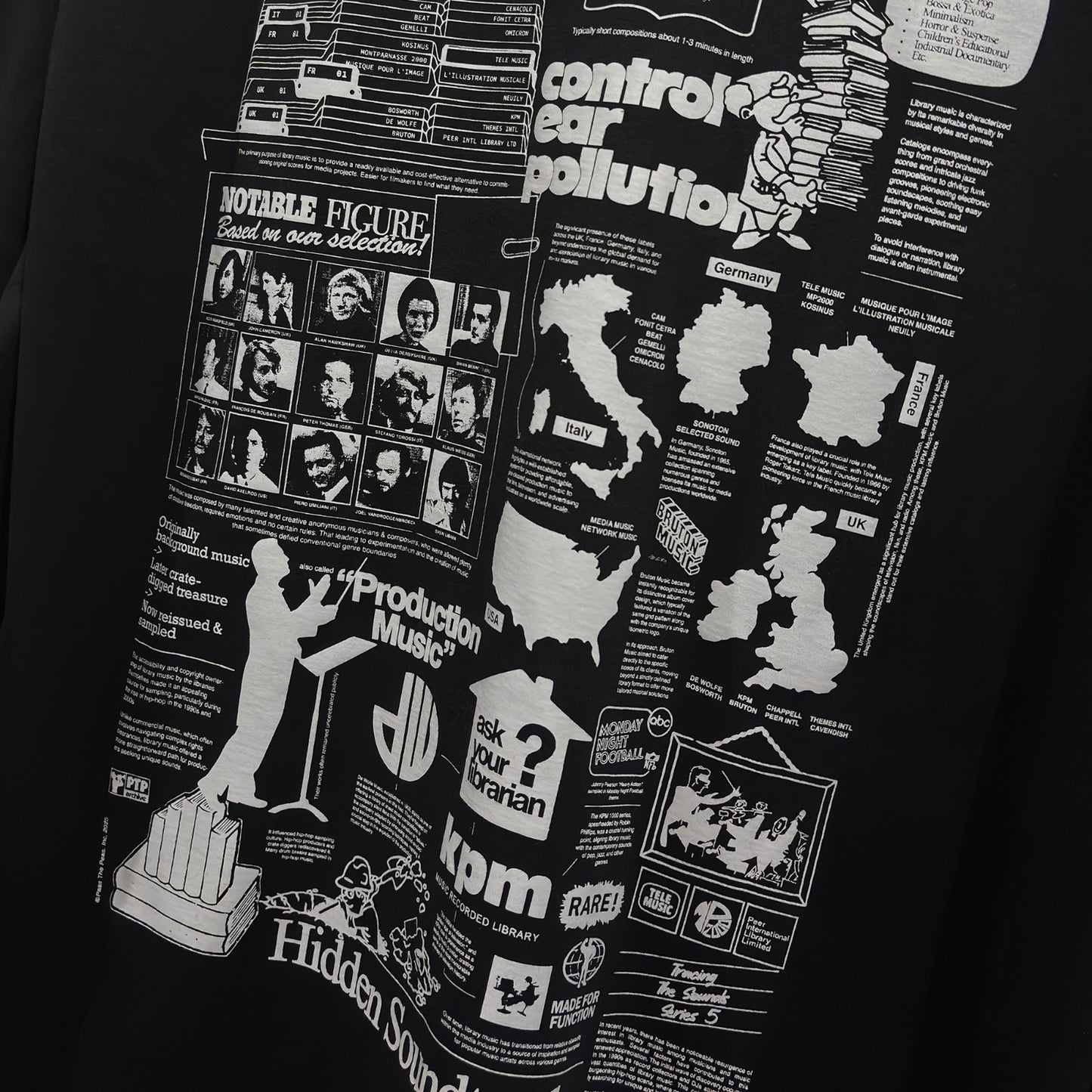 Pass The Peas Library Music T-Shirt